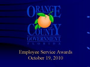 Employee Service Awards October 19 2010 Board of