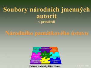 Soubory nrodnch jmennch autorit v prosted Nrodnho pamtkovho