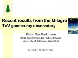 Recent results from the Milagro Te V gammaray