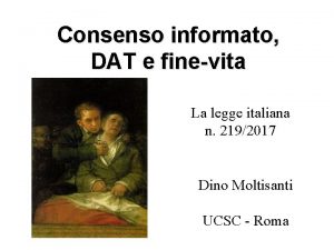 Consenso informato DAT e finevita La legge italiana
