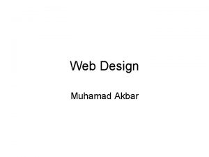 Web Design Muhamad Akbar Ukuran Halaman Fixed page