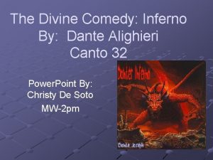 The Divine Comedy Inferno By Dante Alighieri Canto