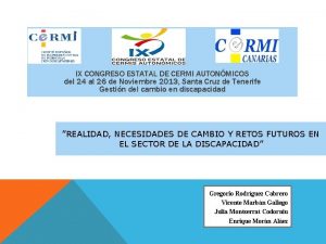 IX CONGRESO ESTATAL DE CERMI AUTONMICOS del 24