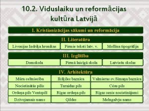 10 2 Viduslaiku un reformcijas kultra Latvij I