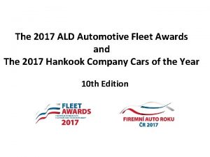 The 2017 ALD Automotive Fleet Awards and The