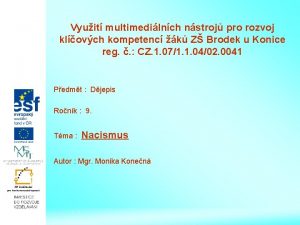 Vyuit multimedilnch nstroj pro rozvoj klovch kompetenc k