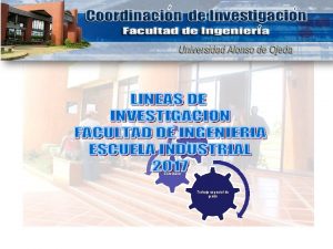 Proyectos Investigacin Seminario Trabajo especial de grado LINEAS