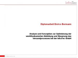 Diplomarbeit Enrico Bormann Analyse und Konzeption zur Optimierung