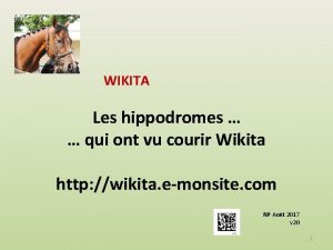 WIKITA Les hippodromes qui ont vu courir Wikita