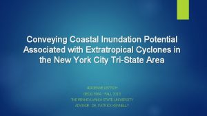 Conveying Coastal Inundation Potential Associated with Extratropical Cyclones
