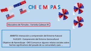 CHILE MI PAS Educadora de Prvulos Varioska Cabezas