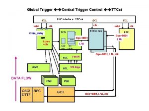 Global Trigger Central Trigger Control TTCci LHC interface
