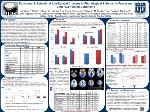 Functional Behavioral AgeRelated Changes in Phonological Semantic Processes