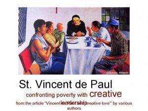 Colombia Medellin St Vincent de Paul confronting poverty
