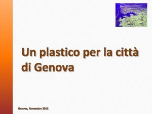 Un plastico per la citt di Genova Novembre