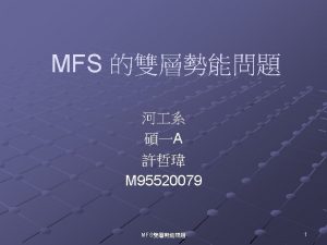 Method of Fundamental Solutions MFS MFS MFS 14