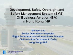 Development Safety Oversight and Safety Management System SMS