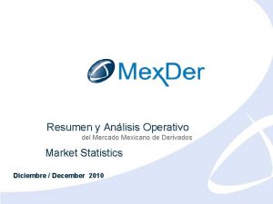 Resumen y Anlisis Operativo del Mercado Mexicano de