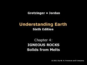 Grotzinger Jordan Understanding Earth Sixth Edition Chapter 4
