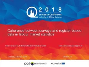 Coherence between surveys and registerbased data in labour