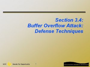 Section 3 4 Buffer Overflow Attack Defense Techniques