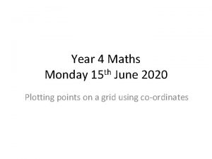 Year 4 Maths Monday 15 th June 2020