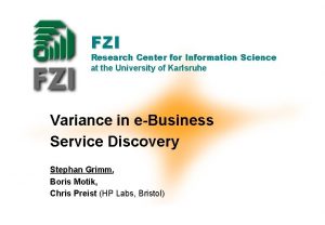 FZI Research Center for Information Science at the