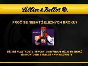 PRO SE NEBT ELEZNCH BROK UITN VLASTNOSTI VHODY