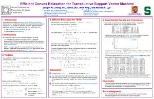 Efficient Convex Relaxation for Transductive Support Vector Machine