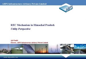 ABPS Infrastructure Advisory Private Limited REC Mechanism in