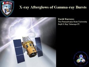 Xray Afterglows of Gammaray Bursts David Burrows The