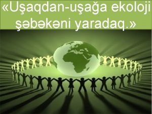 Uaqdanuaa ekoloji bkni yaradaq Ekologiya ndir Orqanizmlrin hyat