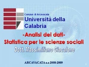 TEORIA DELLA PROBABILIT E DELLINFERENZA STATISTICA CALCOLO DELLE