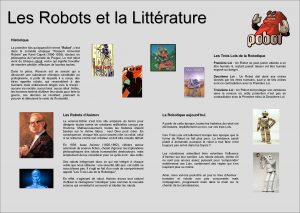 Les Robots et la Littrature Historique La premire