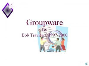 Groupware By Bob Travica 1997 2000 1 TeamWorkgroup