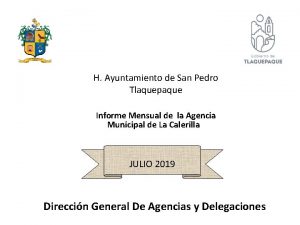 H Ayuntamiento de San Pedro Tlaquepaque Informe Mensual