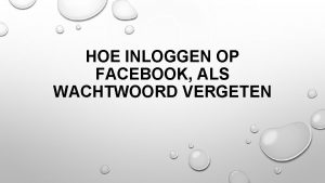 HOE INLOGGEN OP FACEBOOK ALS WACHTWOORD VERGETEN ALS