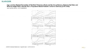 Age and SexRelated Percentiles of Skinfold Thickness Waist