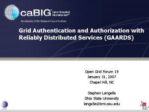 Grid Authentication and Authorization with Reliably Distributed Services