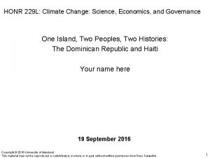 HONR 229 L Climate Change Science Economics and