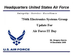 Headquarters United States Air Force Integrity Service Excellence