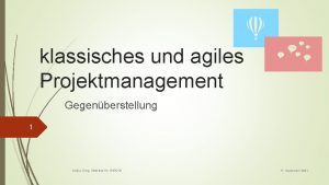 klassisches und agiles Projektmanagement Gegenberstellung 1 Anika Gerg