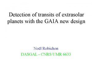 Detection of transits of extrasolar planets with the