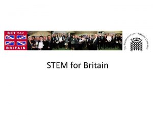 STEM for Britain Eligibility Early Career Researchers Research