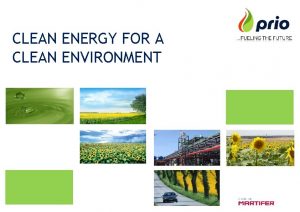 CLEAN ENERGY FOR A CLEAN ENVIRONMENT Subtitle andor