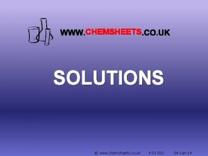 CHEMSHEETS SOLUTIONS www chemsheets co uk KS 3