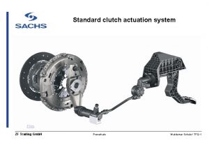 Standard clutch actuation system Film ZF Trading Gmb