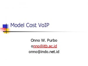 Model Cost Vo IP Onno W Purbo onnoitb