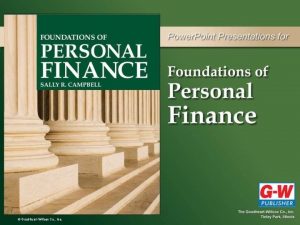 GoodheartWillcox Co Inc 6 Personal Finance An Overview