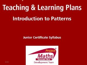 02 08 Student Activity 1 Patterns Student Activity